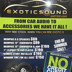 Exotic Sound & Tint Inc.