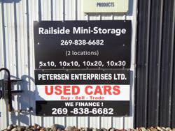 Petersen Auto Sales Railside mini storage