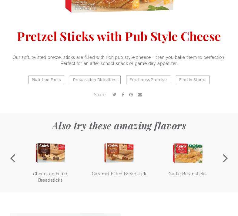 Cole's Quality Foods Bakery Menu