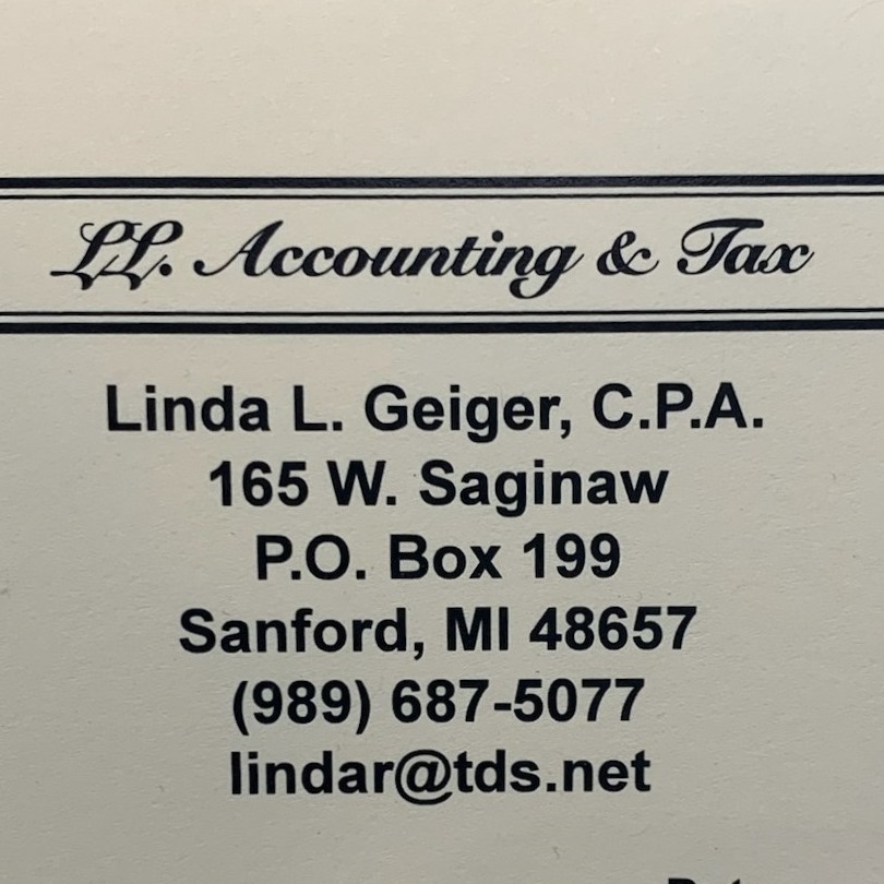 L L Accounting & Tax 165 W Saginaw Rd, Sanford Michigan 48657