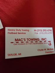 Mac's Towing Inc.