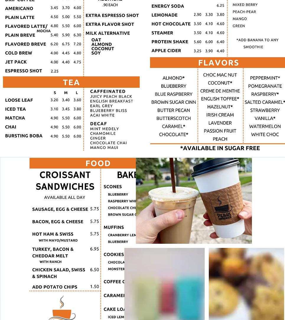 Perks Coffee & Tea (Fir Location) Menu