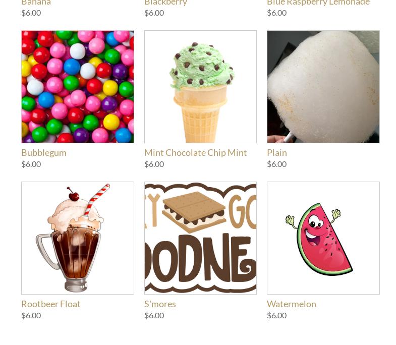 Froggy's Sweets N Treats LLC Menu