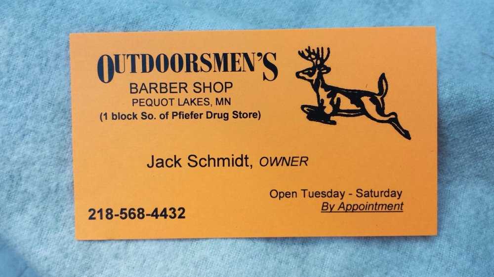Outdoorsmen's Barber Shop 4401 E Butler St, Pequot Lakes Minnesota 56472