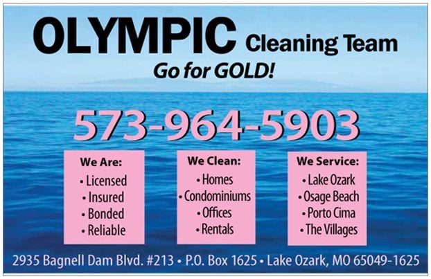 OLYMPIC Cleaning Team 2107 Bagnell Dam Blvd #104, Lake Ozark Missouri 65049