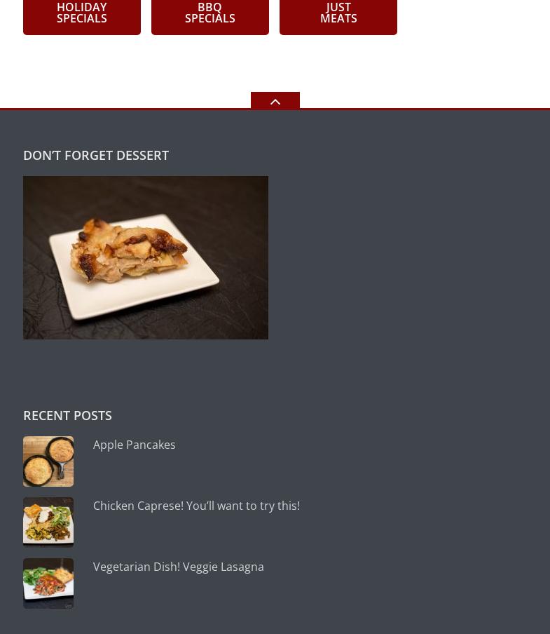 Catering Creations Menu