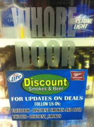 Discount Smokes and Beer