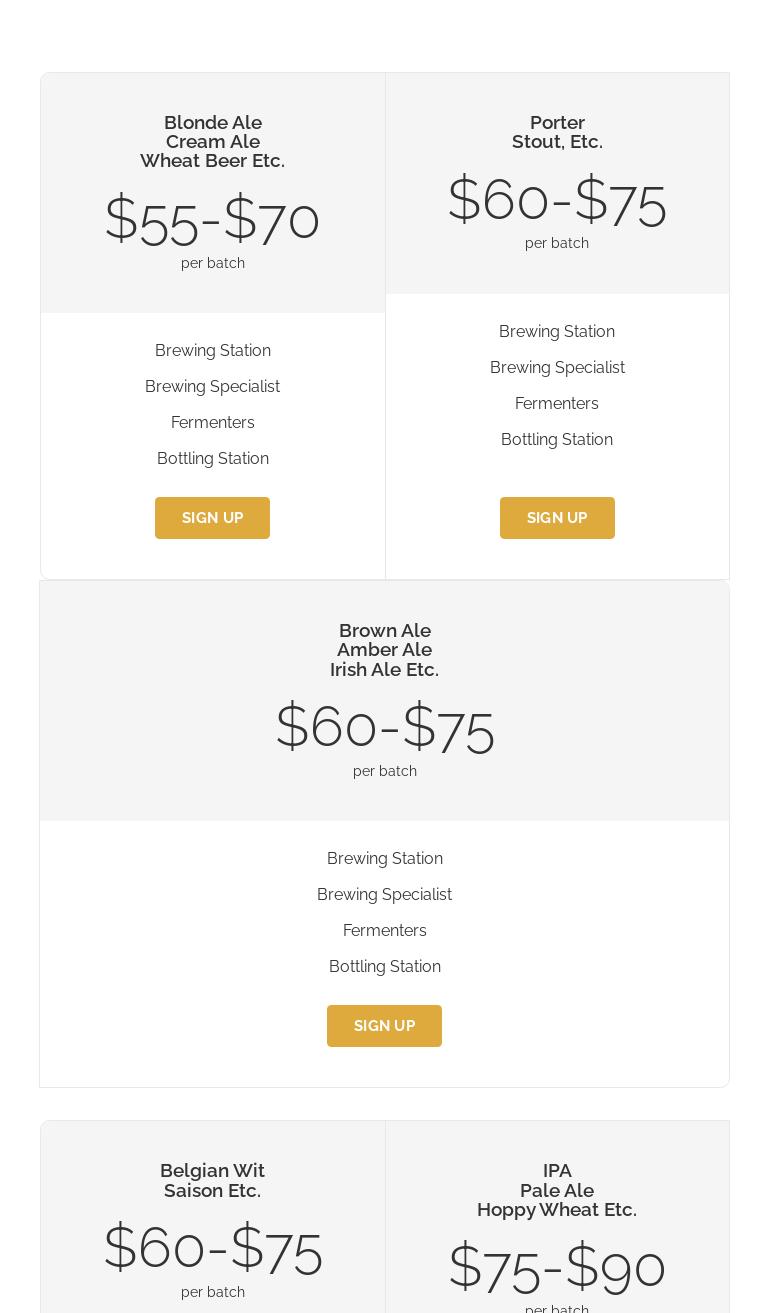 Show-Me Brewing Menu