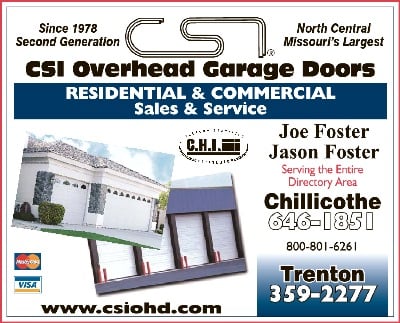 CSI Overhead Doors 110 W 10th St, Trenton Missouri 64683