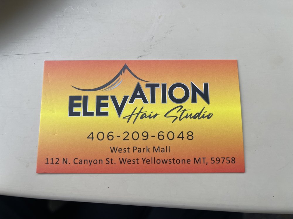 Elevation Hair Studio 110 N Canyon St, West Yellowstone Montana 59758