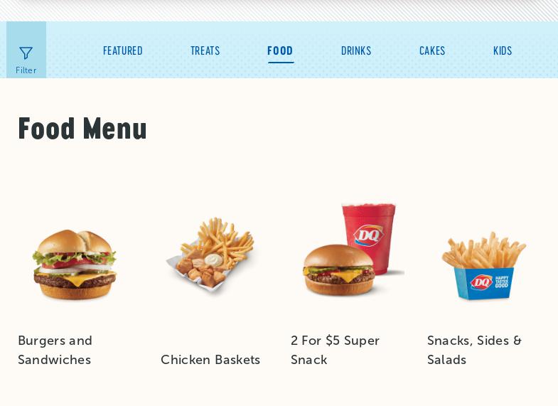 Dairy Queen (Treat) Menu
