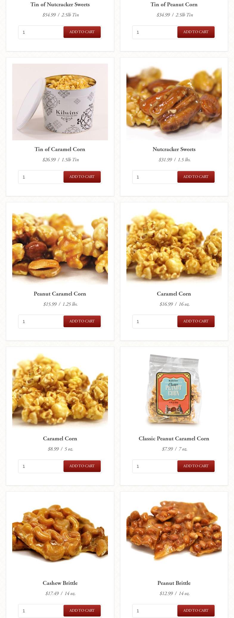 Kilwins Ice Cream - Chocolate - Fudge Menu