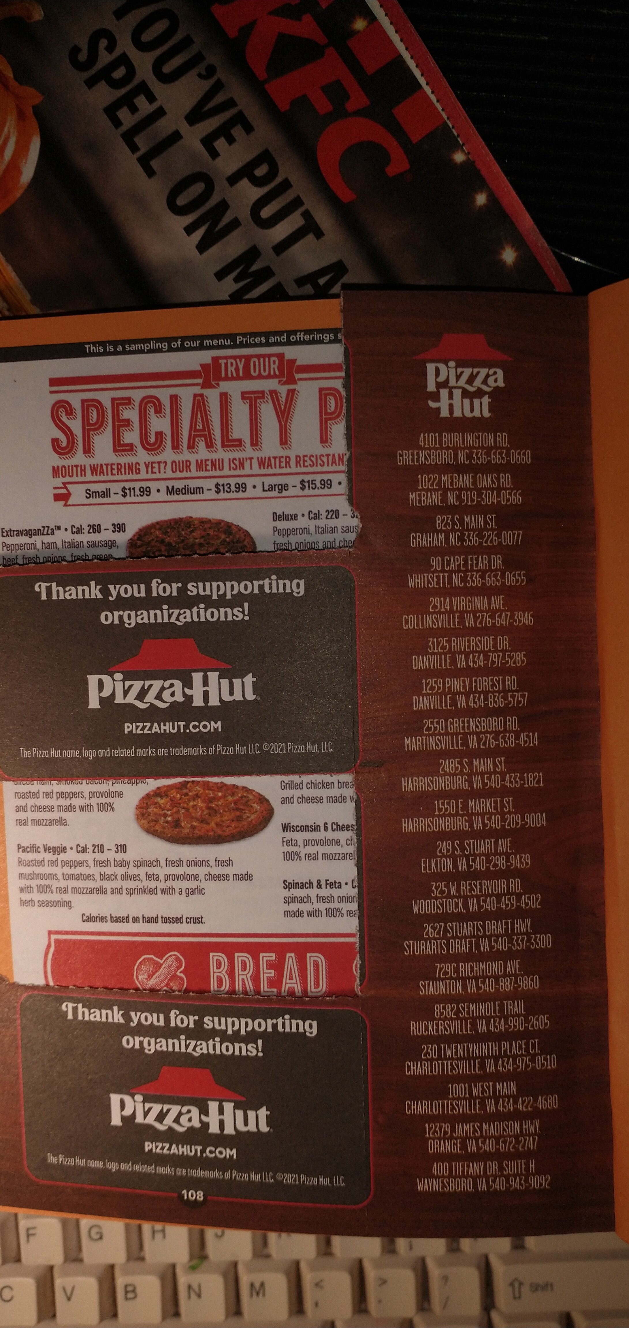 Pizza Hut Express Menu