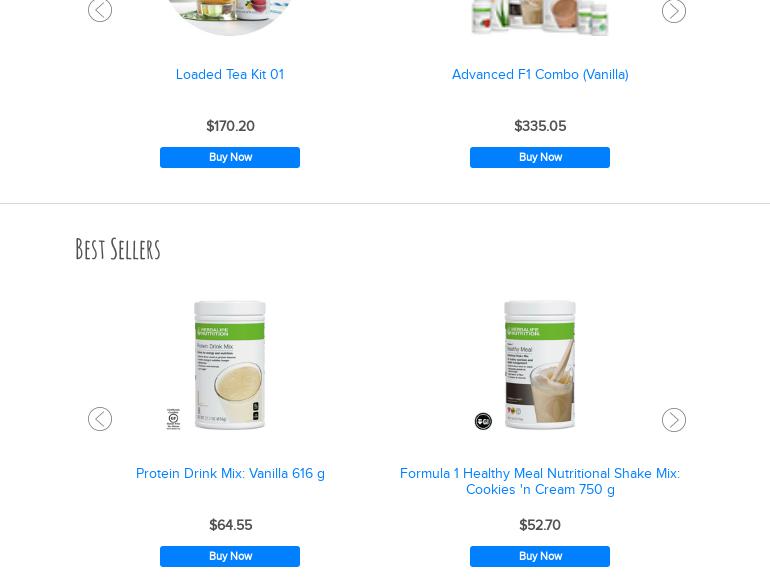 Simple Nutrition Menu