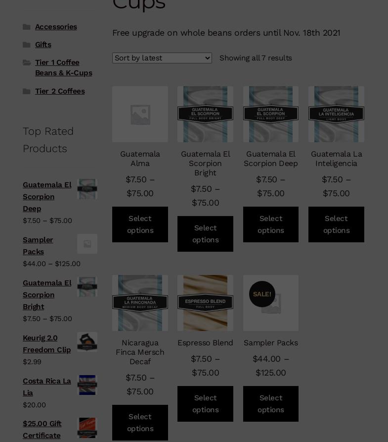 Tap Dancers Specialty Coffee Menu