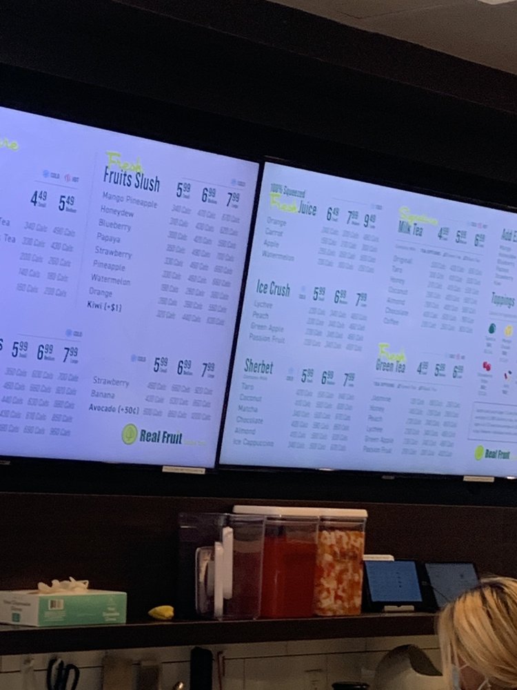 Real Fruit Bubble Tea, Edison Menu, Reviews (63), Photos (50