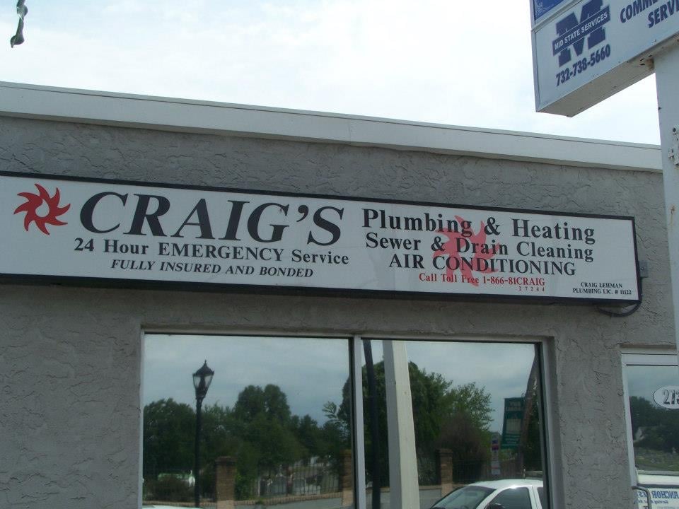 Craig's Plumbing & Heating 275 New Brunswick Ave, Fords New Jersey 08863