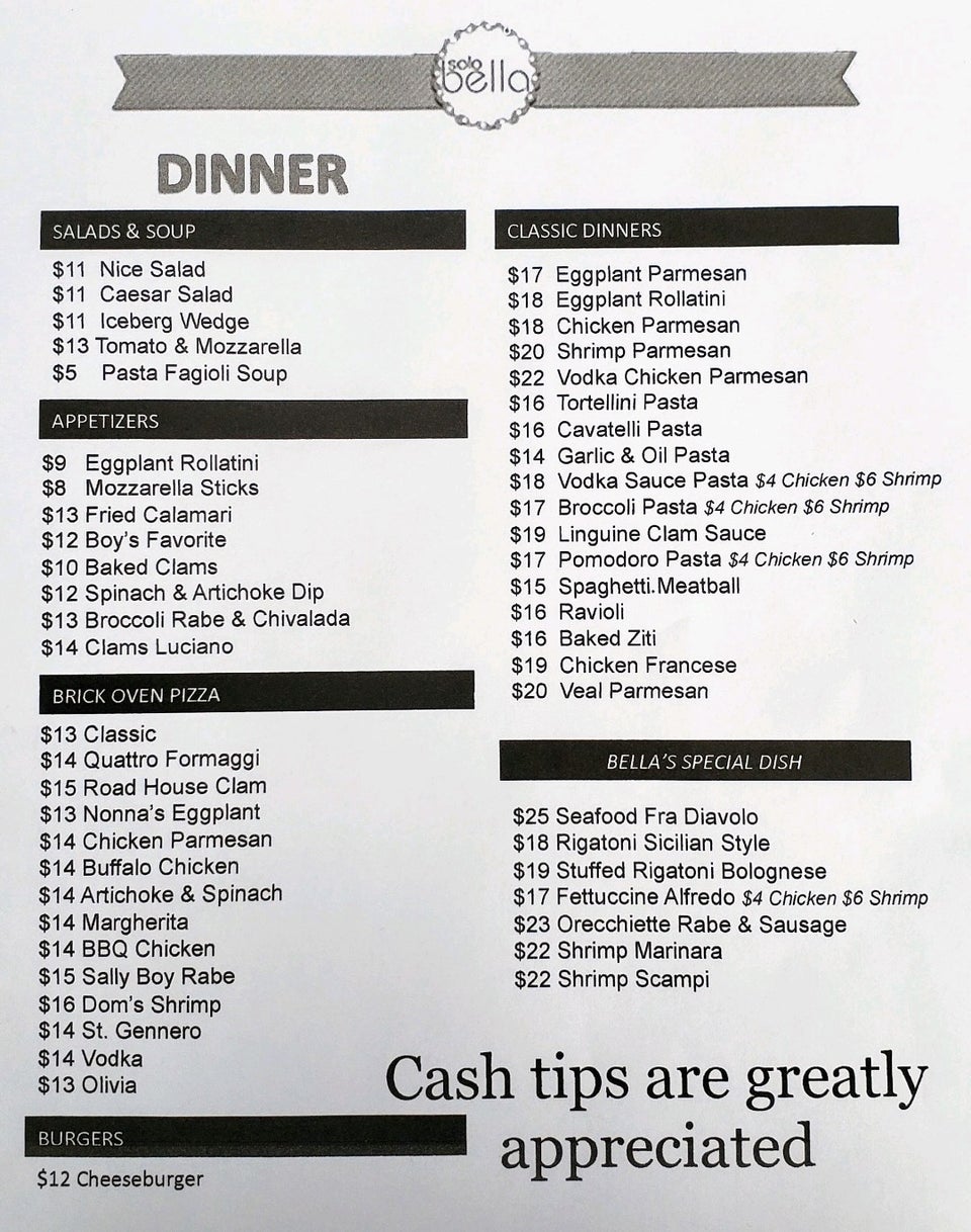 Tuscany Italian Market Menu