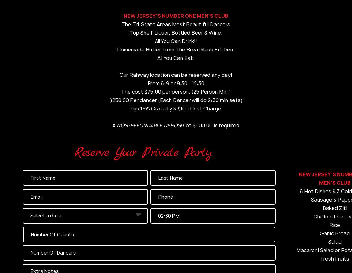 BREATHLESS GO GO Menu