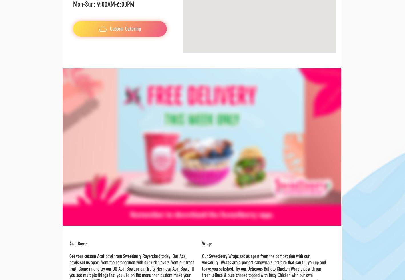 Sweetberry Holdings LLC Menu