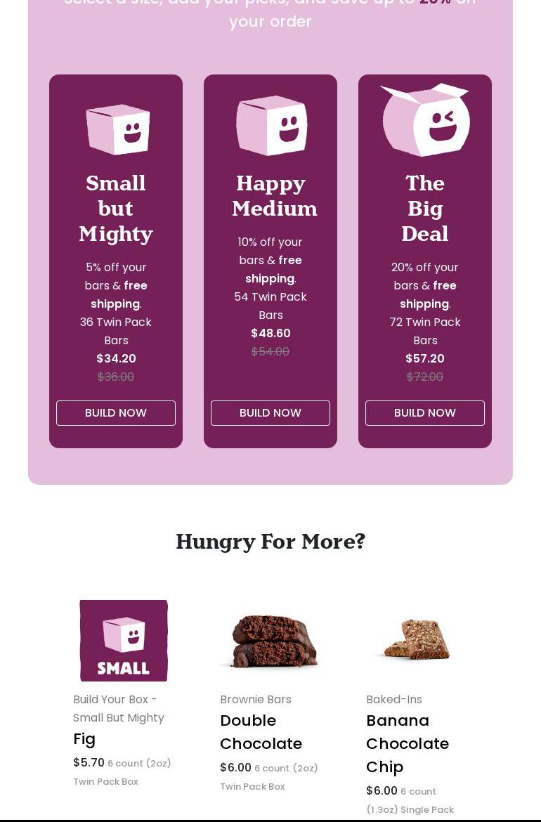 Nature's Bakery LLC Menu