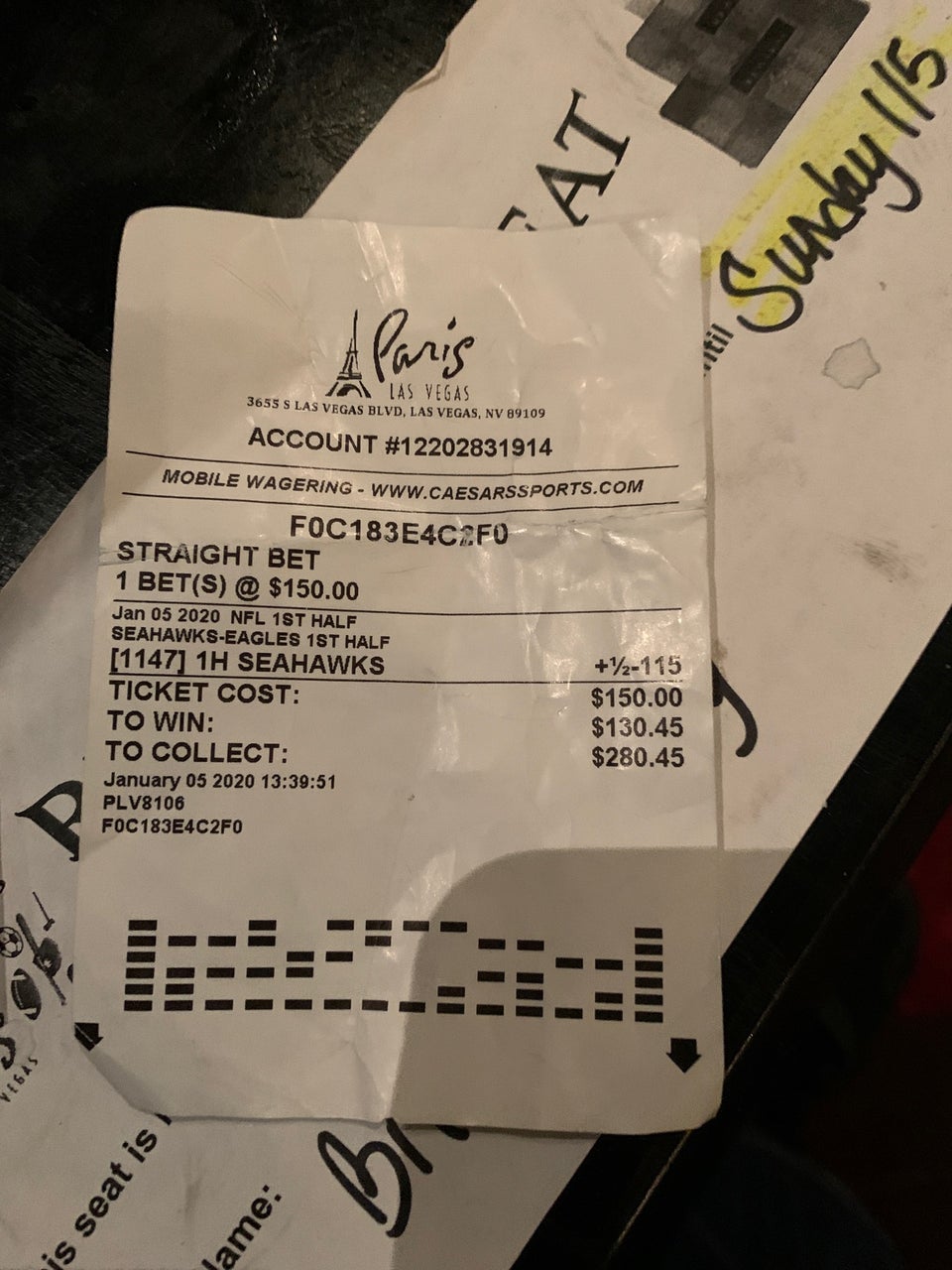 Le Bar du Theatre at Paris Las Vegas Menu