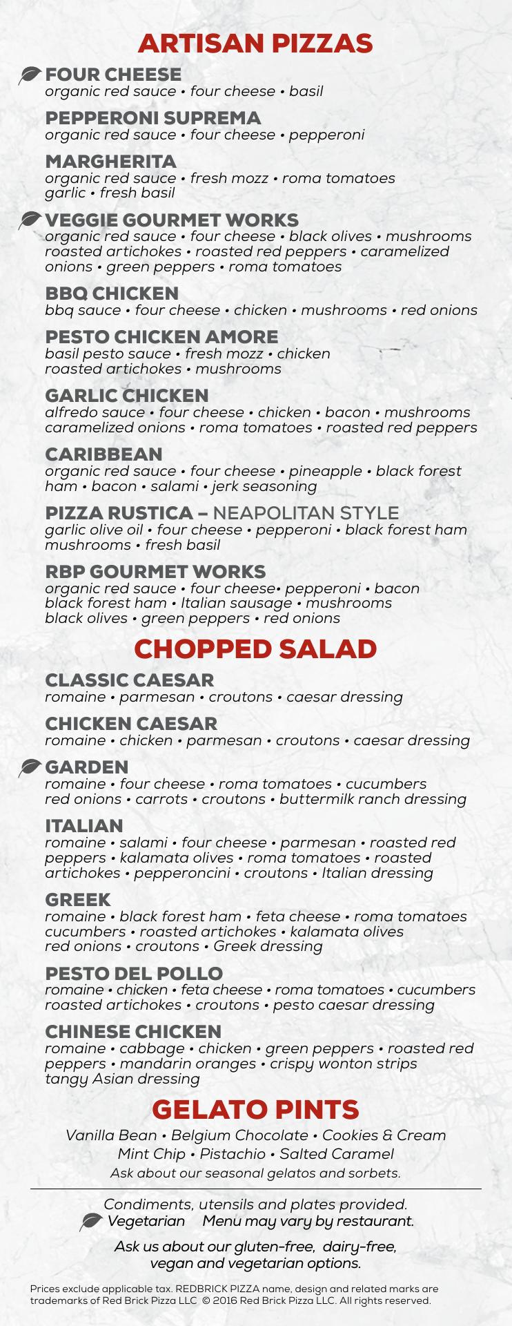 Red Brick Pizza Kitchen Cafe, Laughlin Menu, Reviews (46), Photos (12