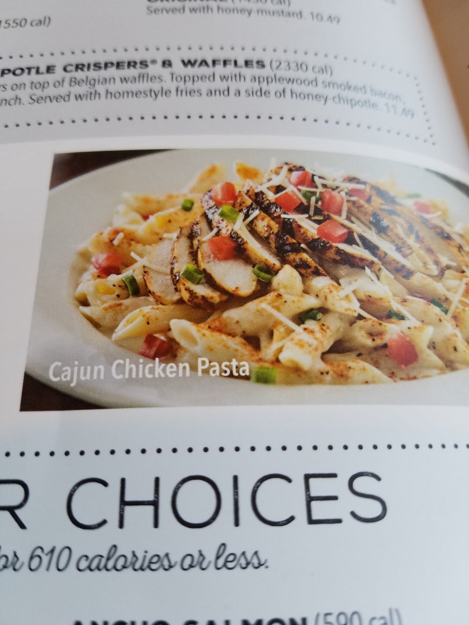 It's Just Wings Menu