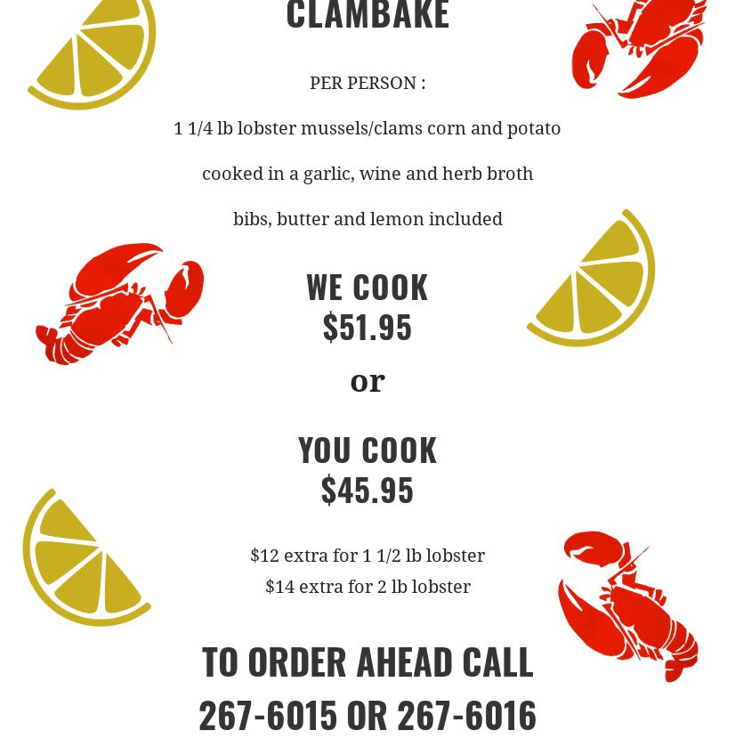 Amagansett Seafood Store Menu
