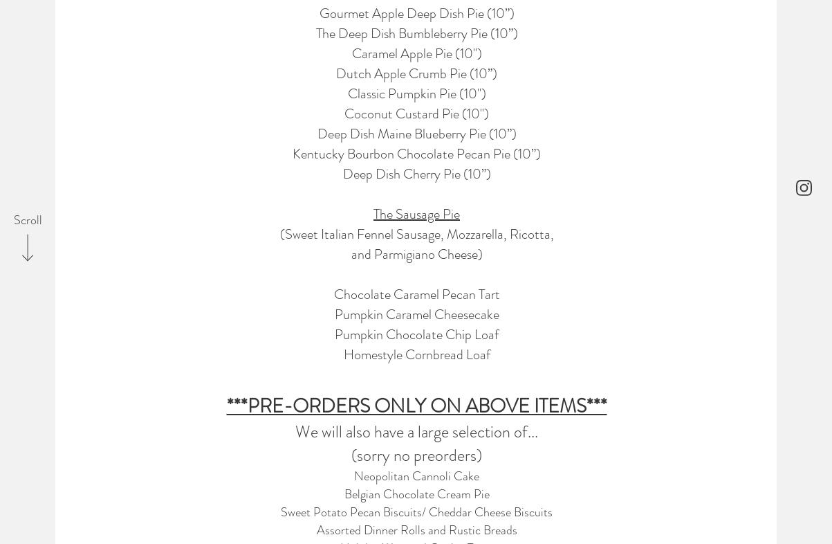 Torta Fina Bakeshoppe & Patisserie Menu