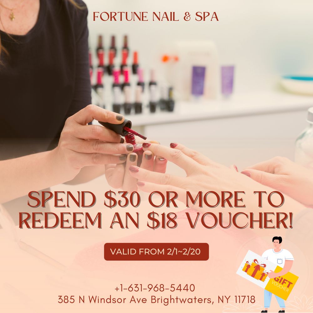 Fortune Nail & Spa 385 N Windsor Ave, Brightwaters New York 11718