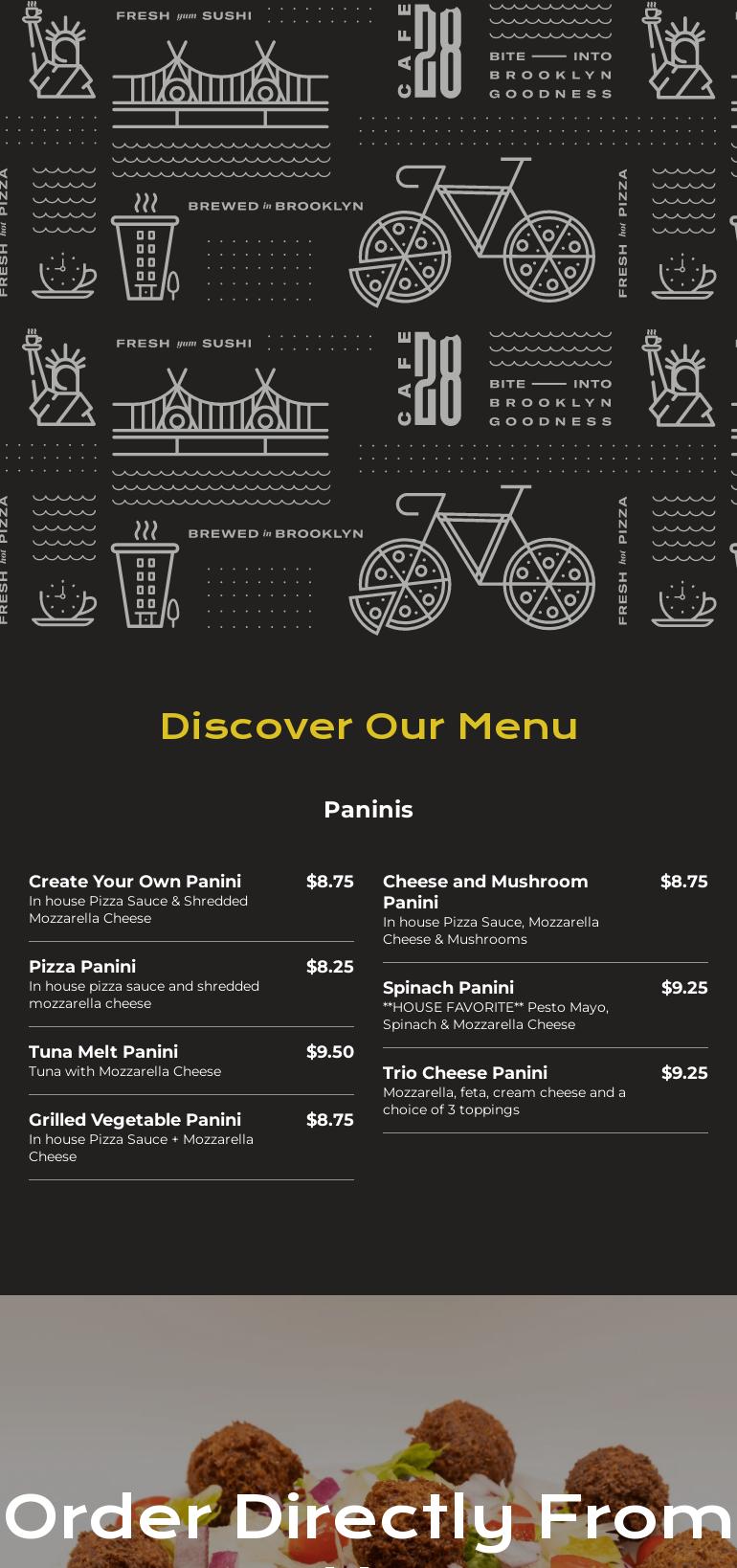 Tower cafe @Tower 18 Menu