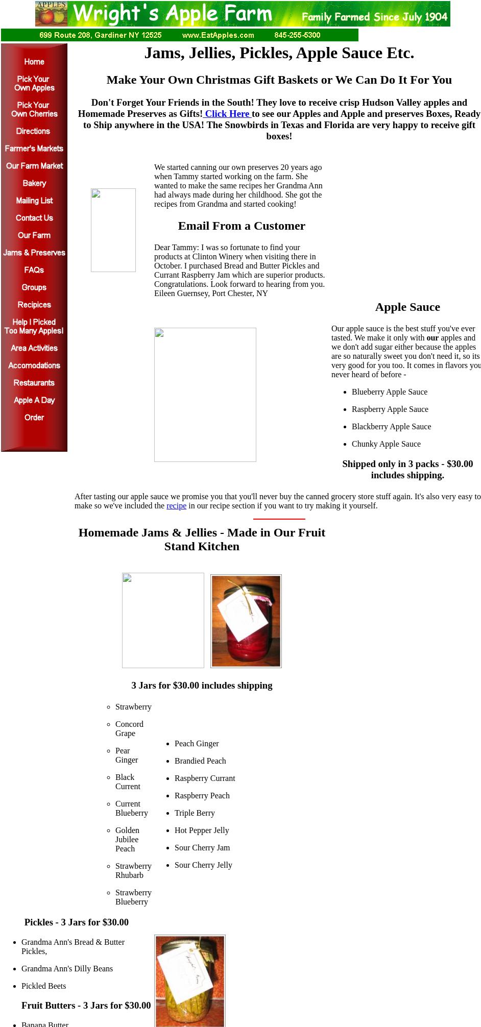 Wright's Farm and Market Menu