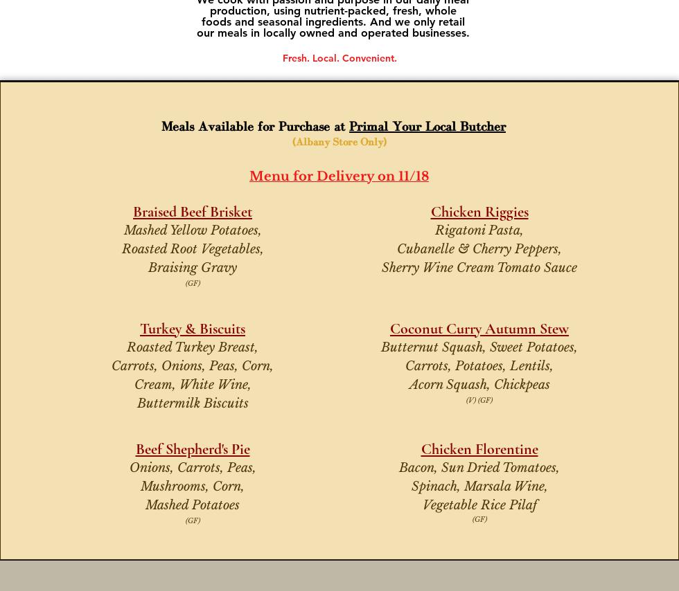 Mindful Meals To Go Menu