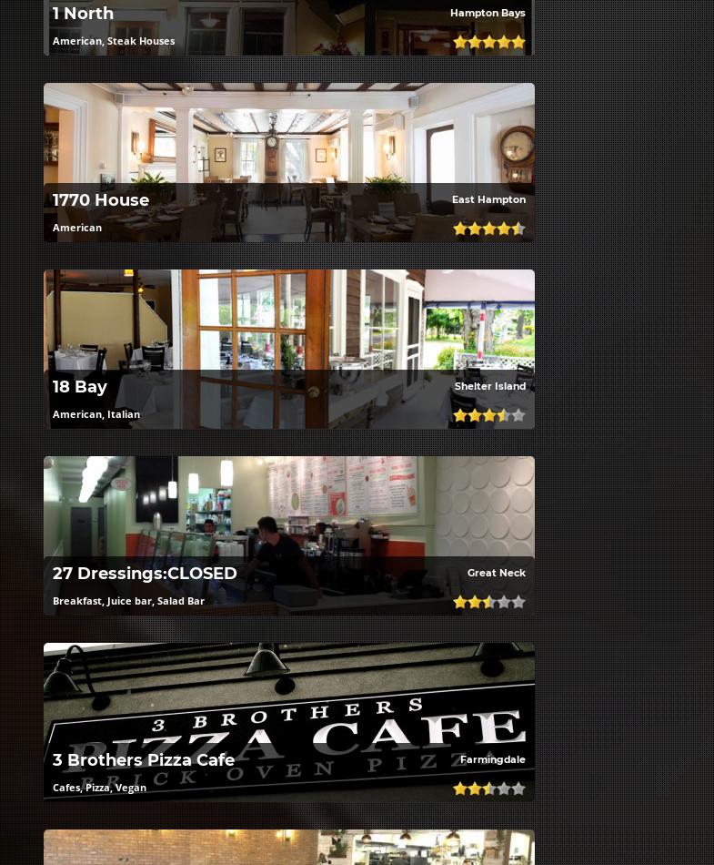 Valencia Tavern Menu