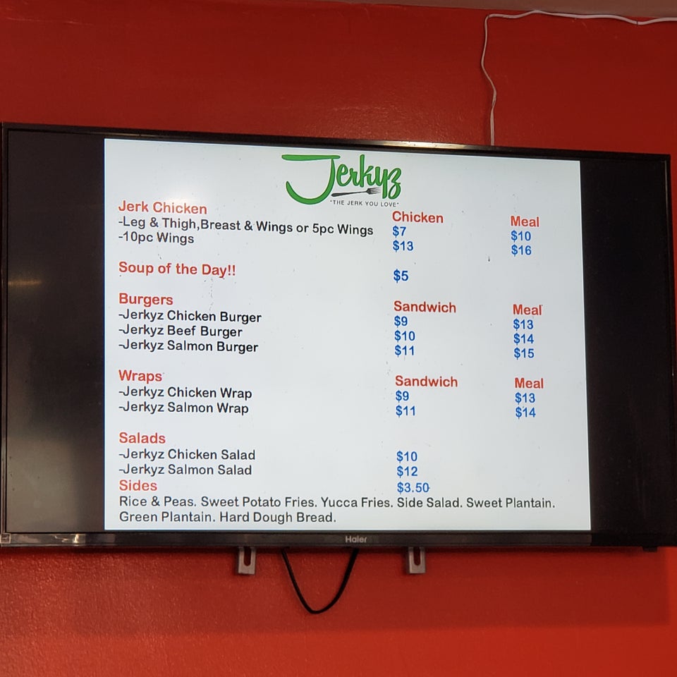 Caribbean Krave Menu