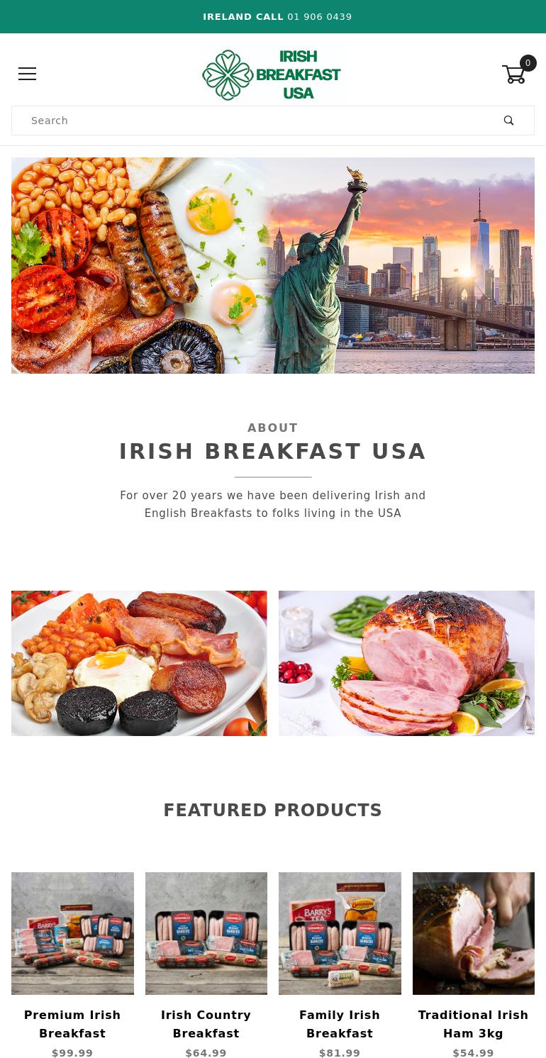 Irish Breakfast USA Menu