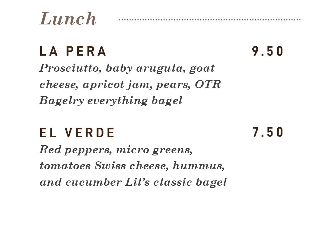 Urbana Cafe Scripps Center Menu