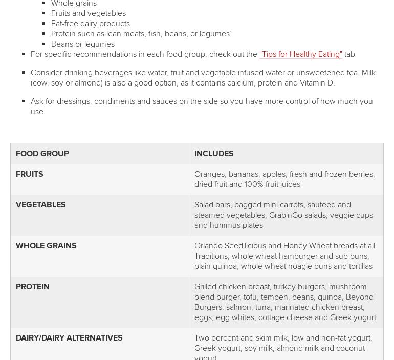 The Marketplace on Neil Menu