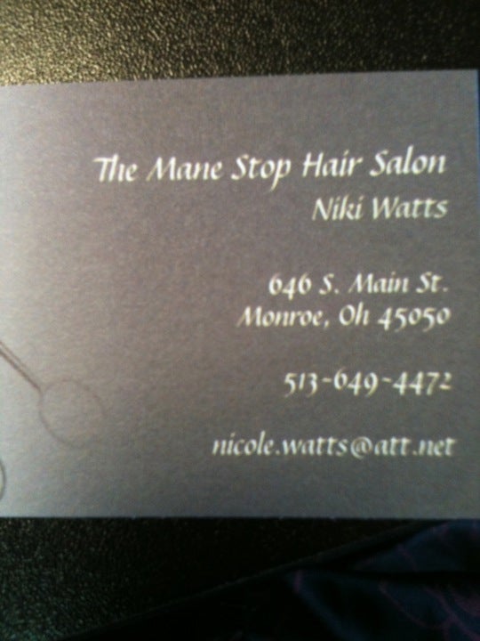Mane Stop 646 S Main St, Monroe Ohio 45050