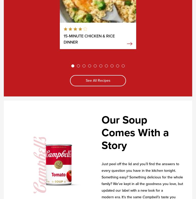 Campbell Soup Supply Co Menu