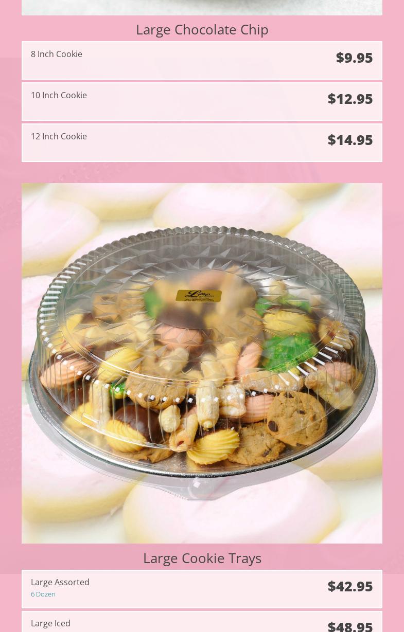 Litty's Cakes and Cookies Menu