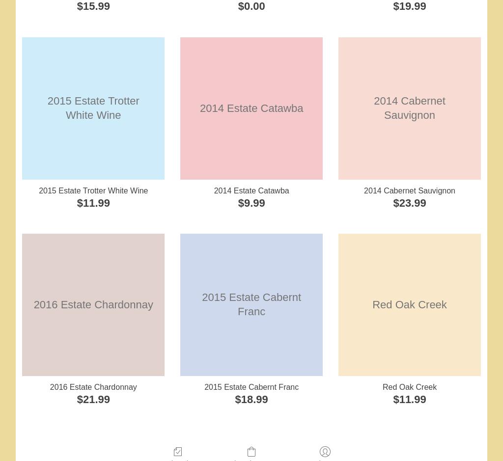 Meranda-Nixon Winery Menu