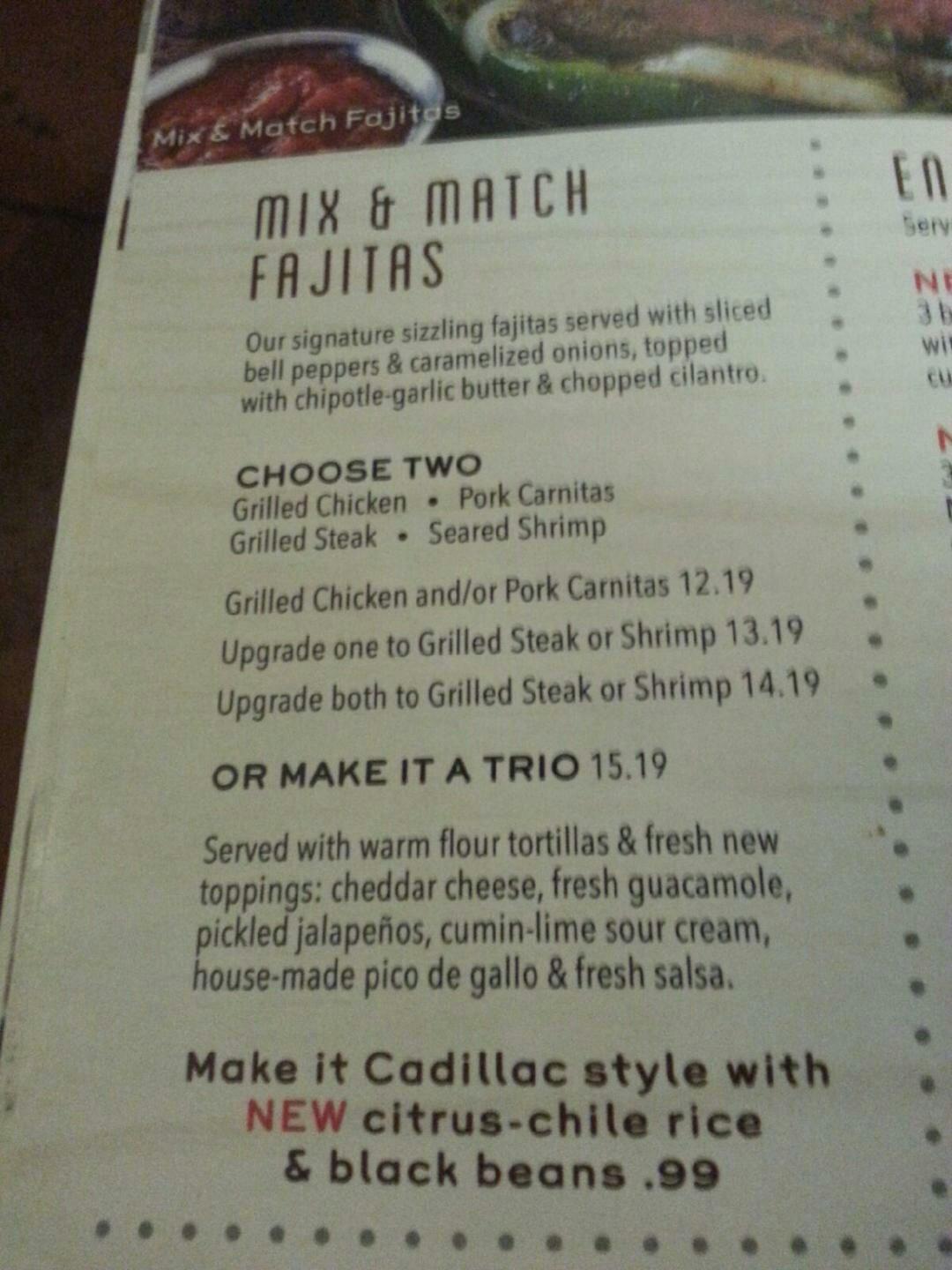 It's Just Wings Menu