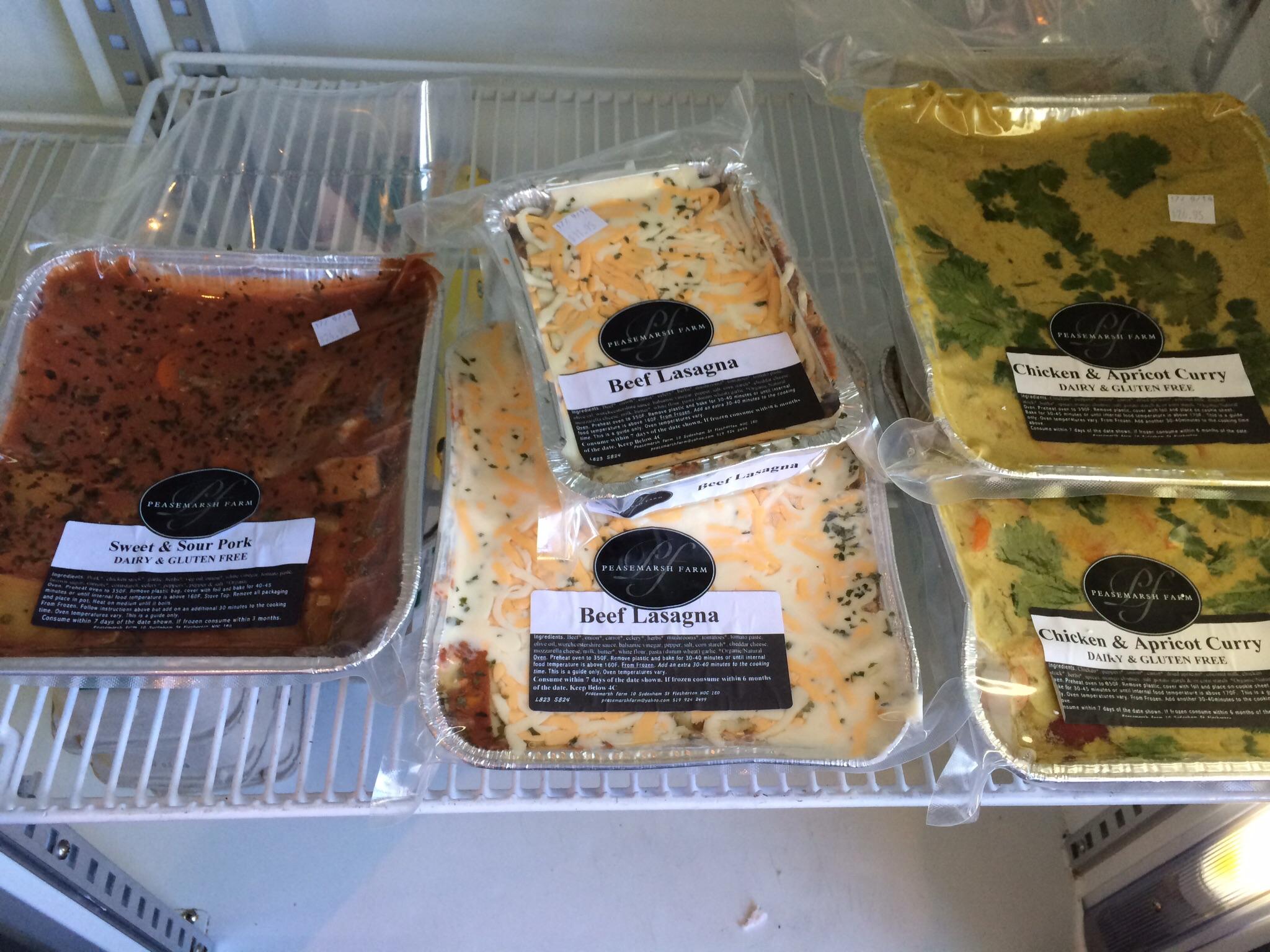 Peasemarsh Farm Catering Menu