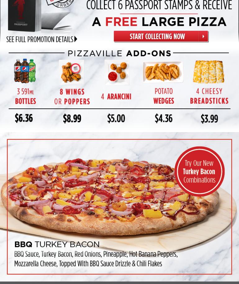 Pizzaville Menu