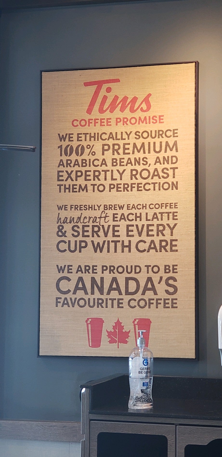 Tim Hortons Menu