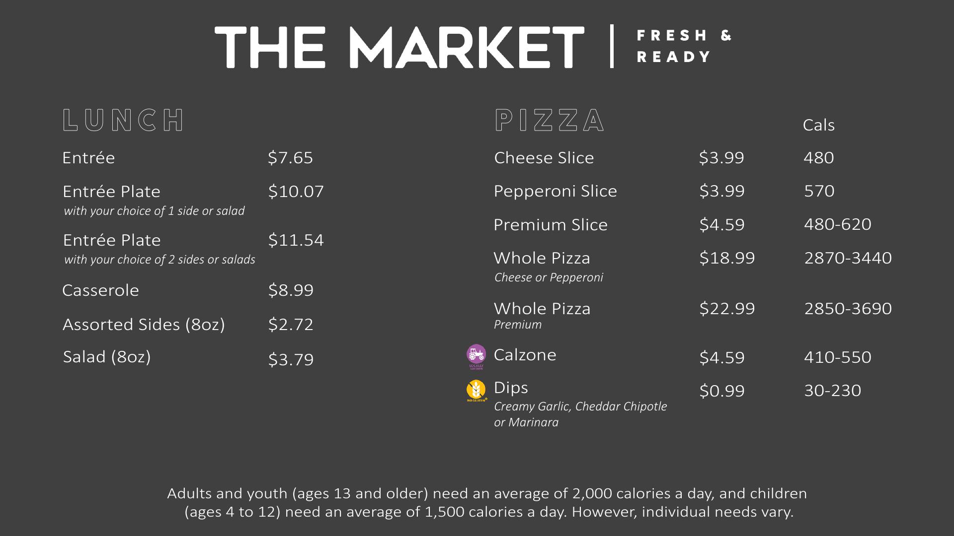 The Market Menu