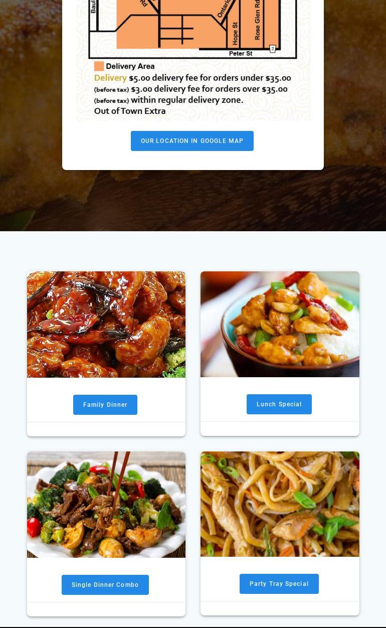 Five Star Chinese Restaurant Menu