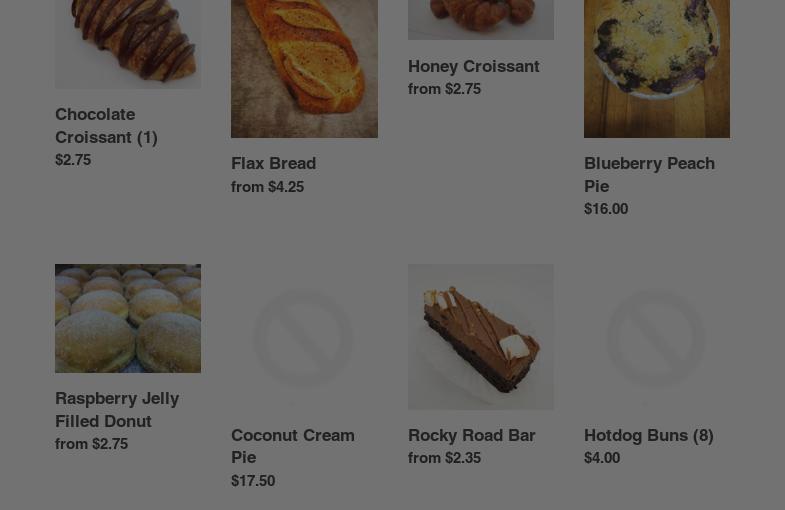 Offshore Bakery Menu